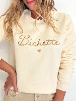 Sweat "Bichette" (écru)