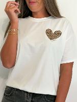Tee Shirt Coeur love (blanc)