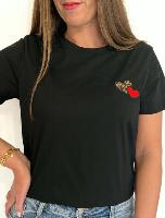 Tee shirt Coeur léo (noir)