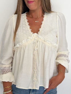 Blouse Dolorès (écrue)