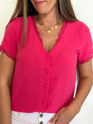 Blouse Coline (fushia)