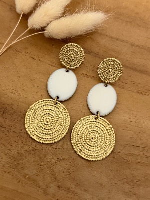 Boucles d’oreilles Mila (blanc)
