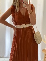 Robe Angèle (terracotta foncé)