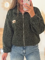 Veste polaire Aria (kaki)