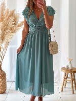 Robe Gabriella (vert céladon)