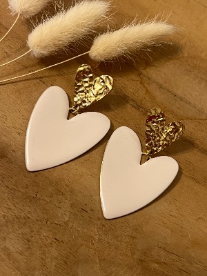 Boucles d’oreilles Sophie (blanches)
