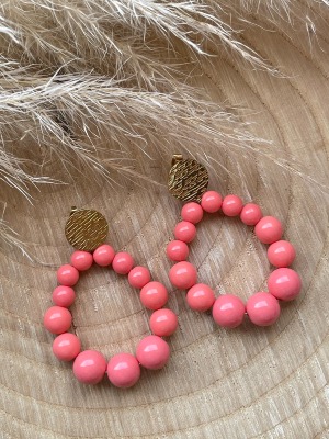 Boucles d’oreilles Lital (corail)
