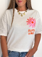 Tee shirt Happy vibes