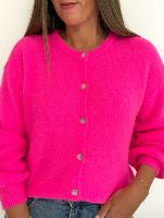Gilet Jules Alpaga (rose fluo)