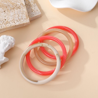 Bracelets joncs Giulia (corail)