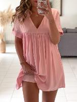 Robe combi Danine (rose)
