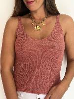 Top Manon (vieux rose)