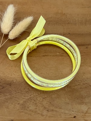 Bracelets joncs (jaunes)