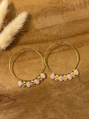 Boucles d’oreilles Sonia (roses)