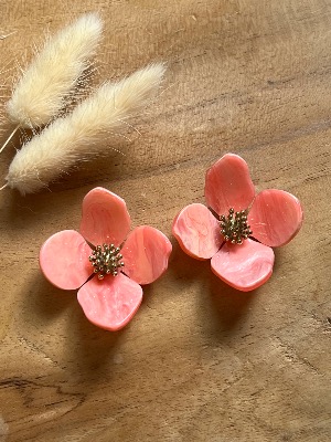 Boucles d’oreilles Rosita (corail)