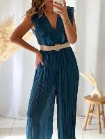 Combi pantalon Giulia (Bleu canard)
