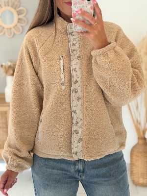 Veste réversible Adriana (beige)  