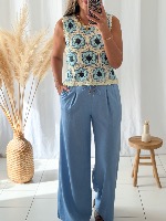 Pantalon Mathys (bleu)