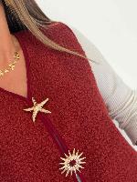 Gilet Basile (bordeaux)
