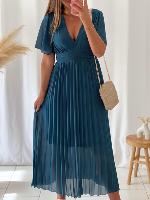 Robe July (bleu canard)