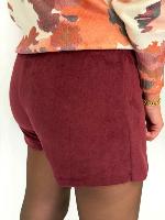 Jupe short Betty (bordeaux)