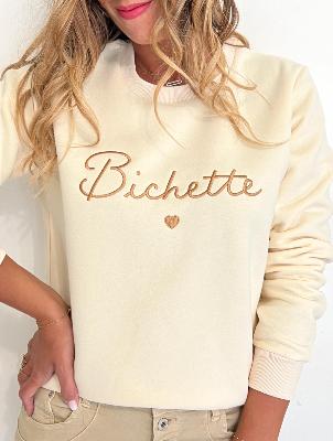 Sweat "Bichette" (écru)