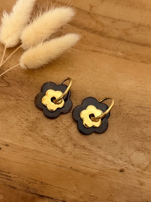 Boucles d’oreilles Aurelia (chocolat)