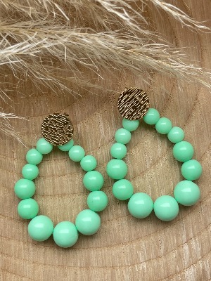 Boucles d’oreilles Lital (vert pastel)