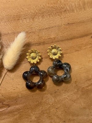 Boucles d’oreilles Elie (chocolat)