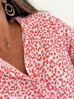 Robe chemise Alix (corail)