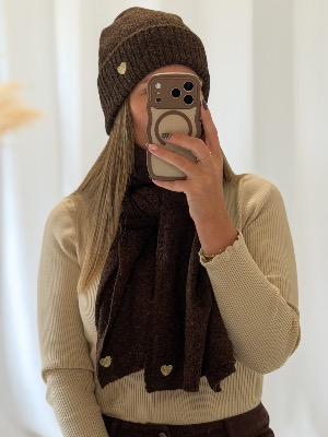 Echarpe Charlotte (chocolat)