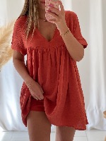 Robe Combi Ophélie (terracota)