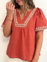 Blouse Salia (terracotta)