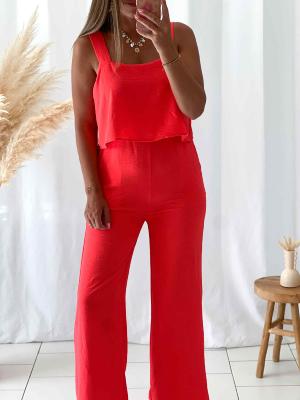 Combi pantalon Victoire (corail)