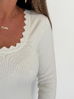 Top Yaël blanc