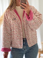 Veste réversible Adriana (rose)