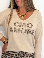 Pull Ciao Amore (écru)