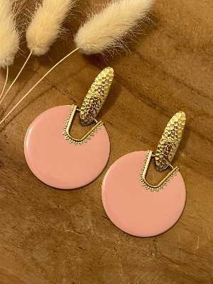 Boucles d’oreilles Camille (roses)