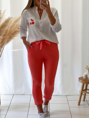 Pantalon Milo (corail)