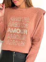 Pull Amour (rose)