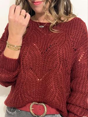 Pull Hugo (bordeaux)