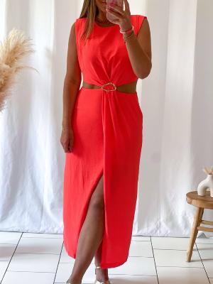 Robe Ornella PRÉ COMMANDE (corail) 