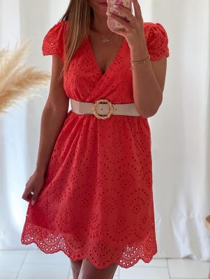 Robe Carmen (corail)