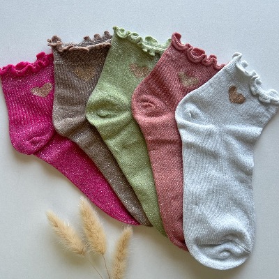 Chaussettes Cœur doré