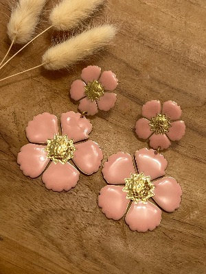Boucles d’oreilles Anna (rose)