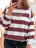 Sweat Novak (Bordeaux/gris)