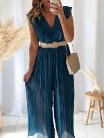 Combi pantalon Giulia (Bleu canard)