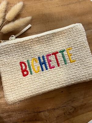 Pochette « Bichette » colorée
