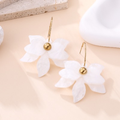 Boucles d’oreilles Garance (blanc)