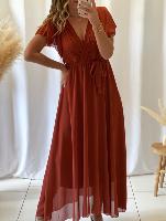 Robe Amelia (terracotta foncé)
